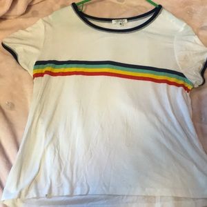 Worn once cute rainbow top